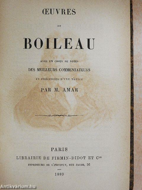 Oeuvres de Boileau