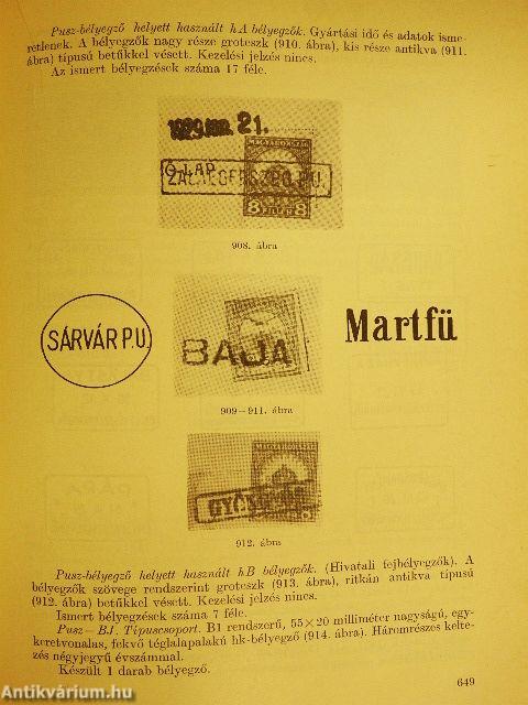 A magyar bélyegek monográfiája I.