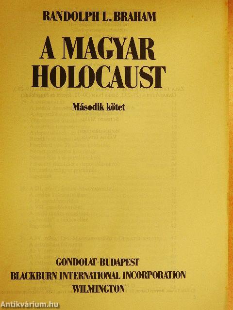 A magyar holocaust II. (töredék)