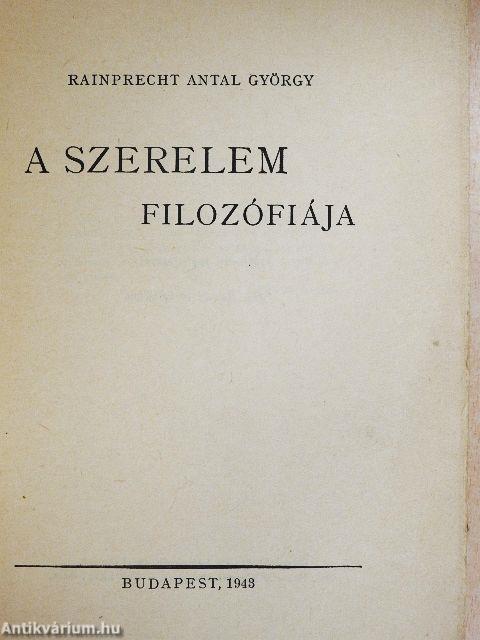 A szerelem filozófiája