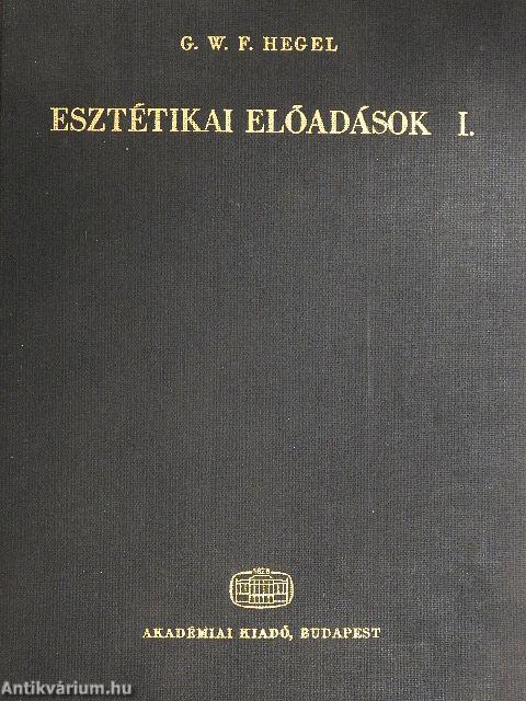 Esztétikai előadások I-III.