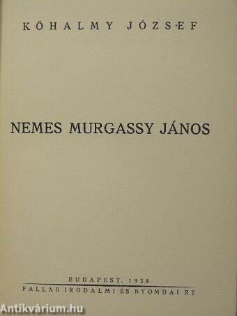 Nemes Murgassy János