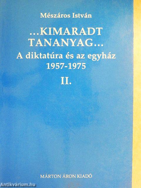 ...Kimaradt tananyag... II.