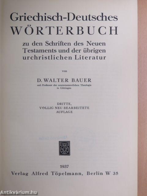 Griechisch-Deutsches Wörterbuch