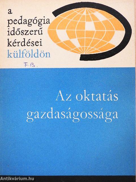 Az oktatás gazdaságossága