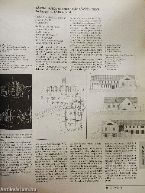 Magyar Építőművészet 1994/3-4.