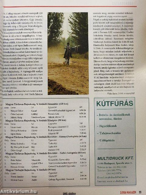 Nemzetközi Lovas Magazin 2002. október