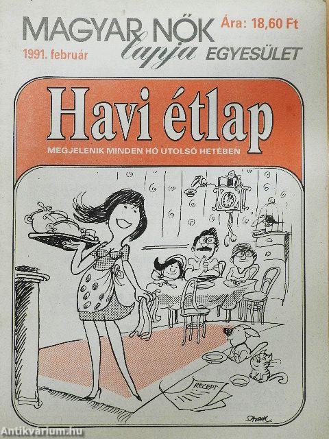 Havi étlap 1991. február