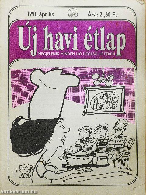 Új havi étlap 1991. április