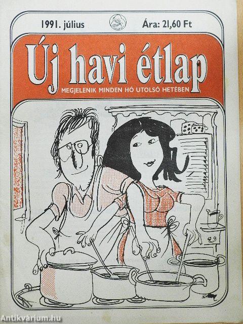 Új havi étlap 1991. július