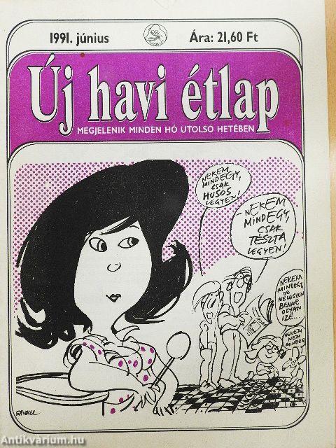 Új havi étlap 1991. június