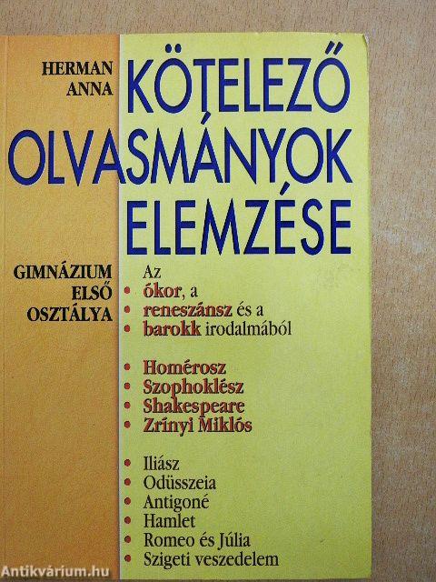 Kötelező olvasmányok elemzése 1.