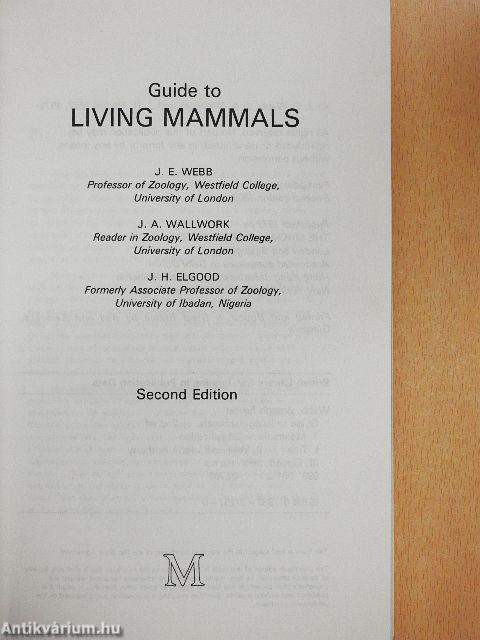 Guide to Living Mammals