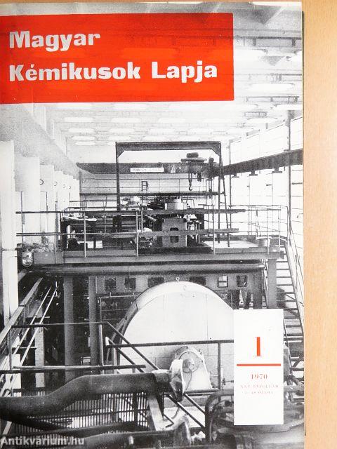 Magyar Kémikusok Lapja 1970. január-december