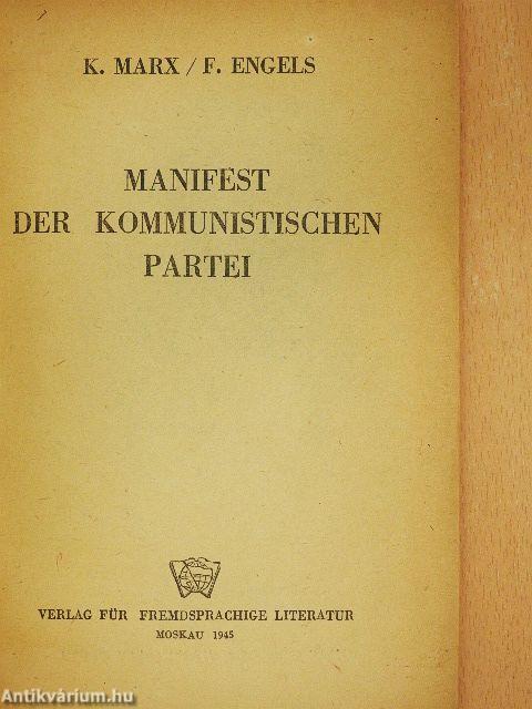 Manifest der kommunistischen Partei