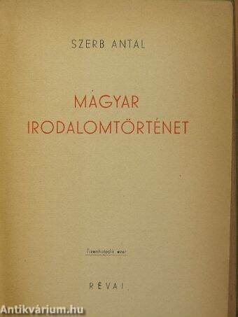 Magyar irodalomtörténet