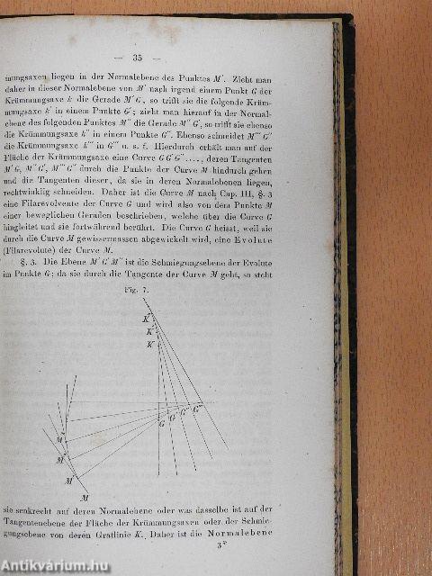 Allgemeine Theorie der curven doppelter Krümmung in rein geometrischer Darstellung