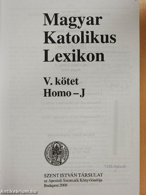 Magyar Katolikus Lexikon V. (töredék)