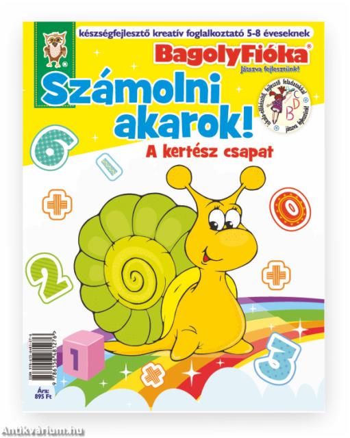 BagolyFióka - Számolni akarok! A kertész csapat kreatív foglalkoztató füzet