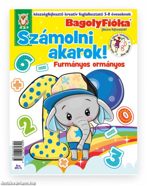 BagolyFióka - Számolni akarok! Furmányos ormányos kreatív foglalkoztató füzet