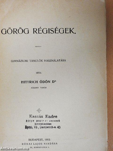 Görög régiségek