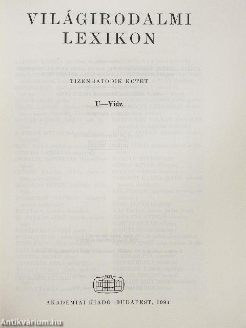 Világirodalmi Lexikon 16. (töredék)