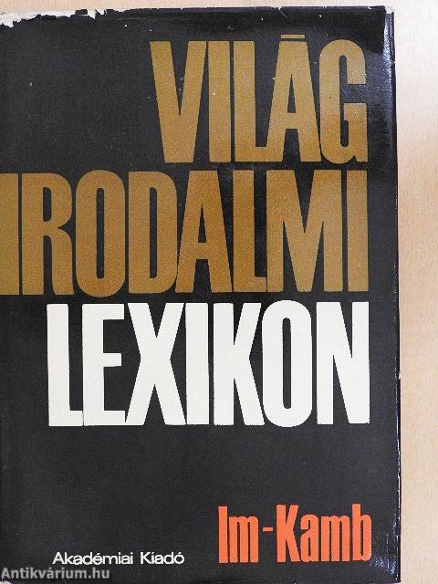 Világirodalmi Lexikon 5. (töredék)