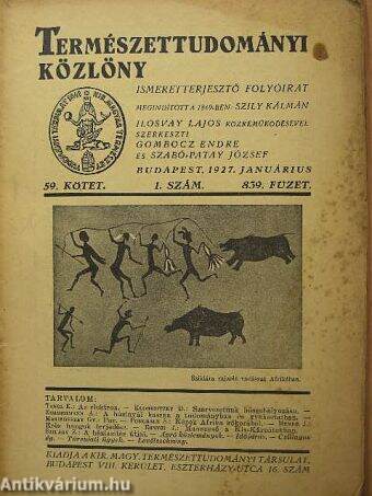 Természettudományi közlöny 1927. januárius