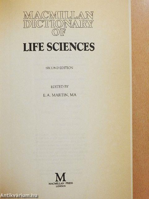 Macmillan Dictionary of Life Sciences