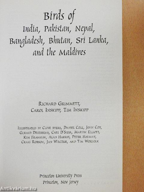 Birds of India, Pakistan, Nepal, Bangladesh, Bhutan, Sri Lanka, and the Maldives