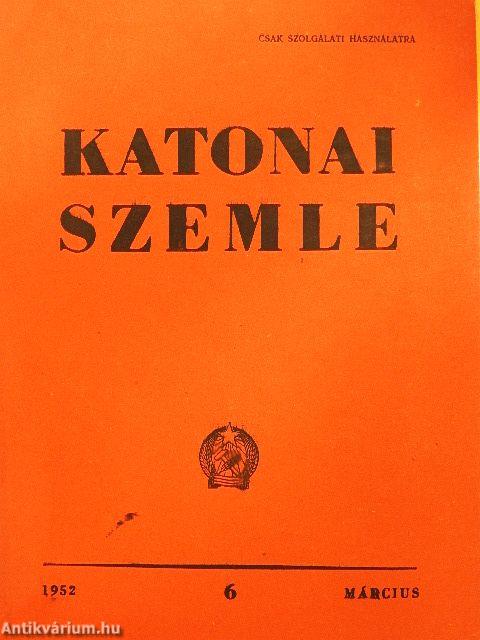 Katonai Szemle 1952. március