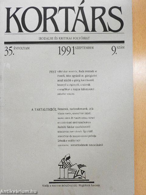 Kortárs 1991. szeptember