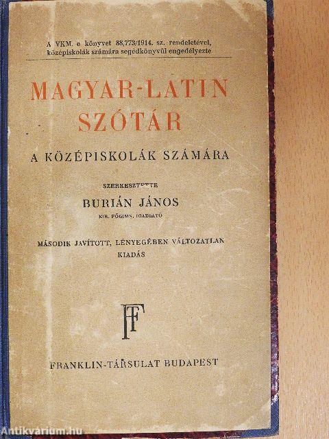 Magyar-latin szótár