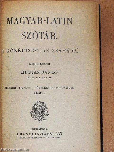 Magyar-latin szótár