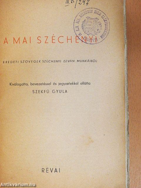 A mai Széchenyi