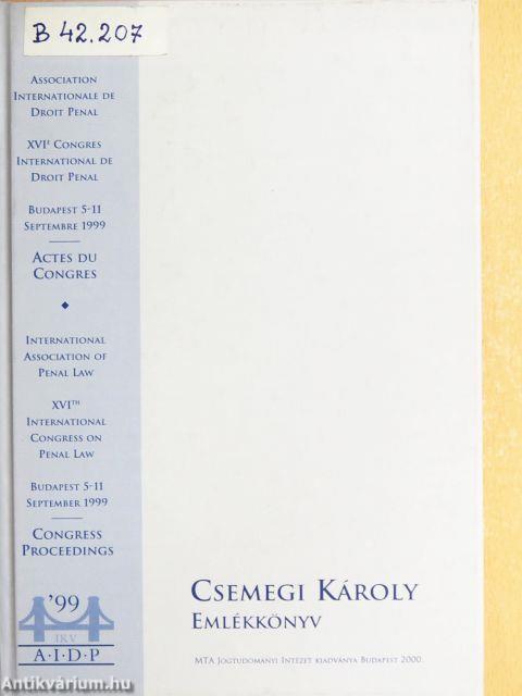 Csemegi Károly Emlékkönyv