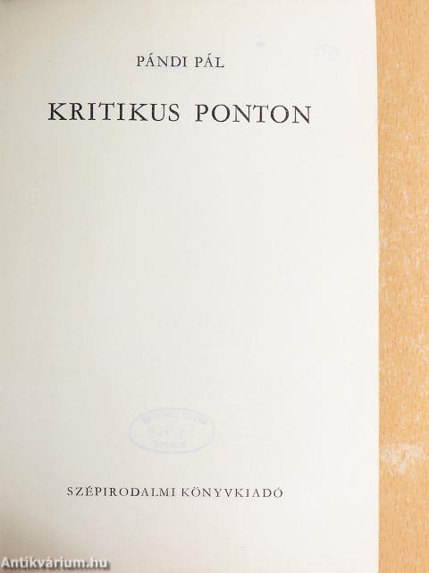 Kritikus ponton