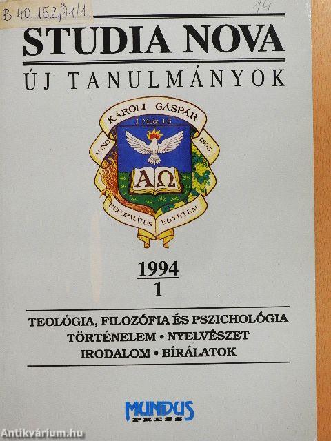 Studia Nova 1994/1