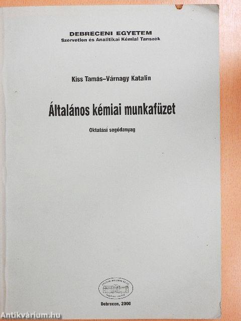 Általános kémiai munkafüzet