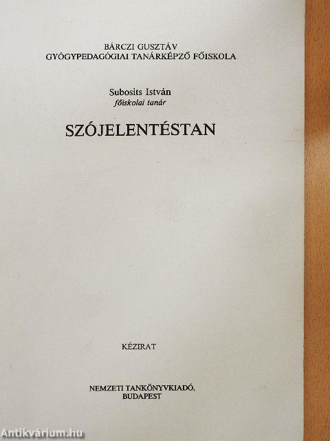 Szójelentéstan