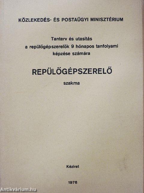 Repülőgépszerelő szakma 1-6.