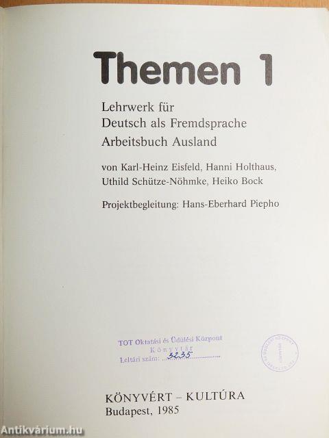 Themen 1 - Arbeitsbuch