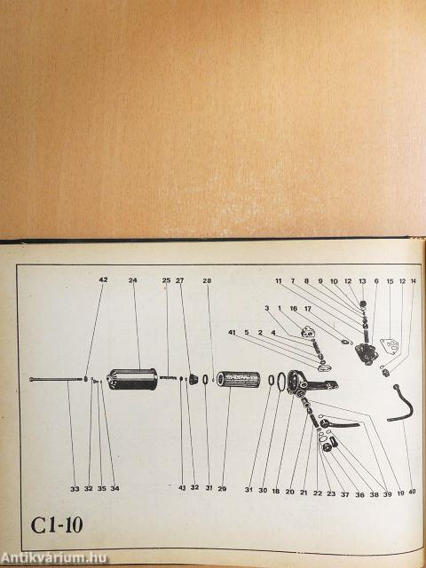 Lánctalpas markoló alkatrész katalógus
