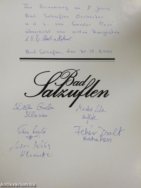 Bad Salzuflen (többszörösen dedikált példány)