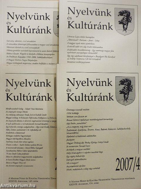 Nyelvünk és Kultúránk 2007/1-4.