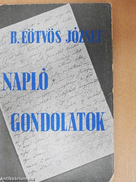 Naplójegyzetek - Gondolatok