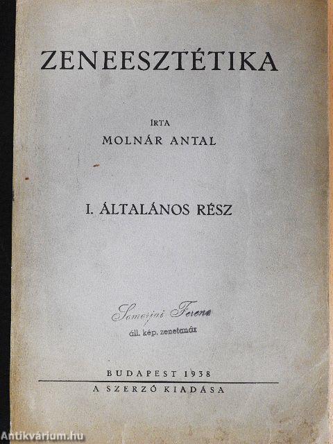 Zeneesztétika I.