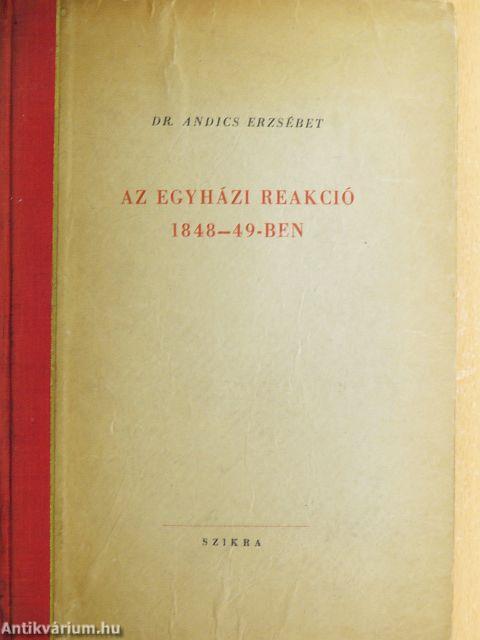 Az egyházi reakció 1848-49-ben