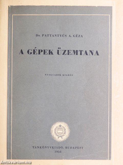 A gépek üzemtana