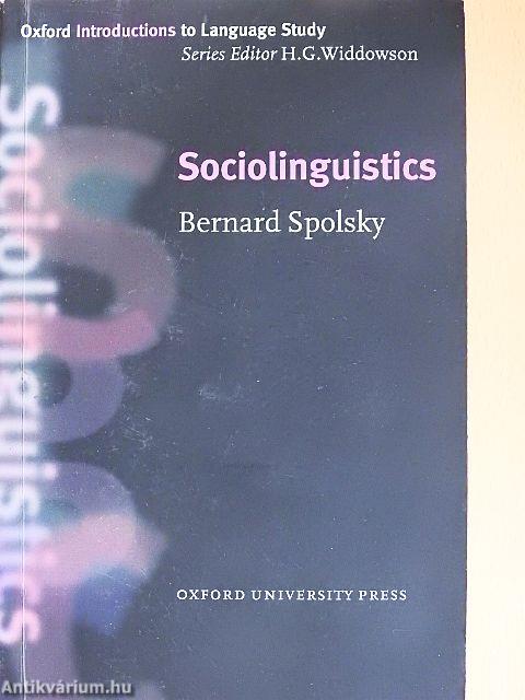 Sociolinguistics